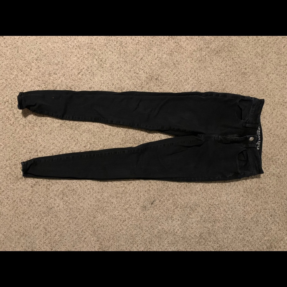 American eagle black skinny jean jeggings